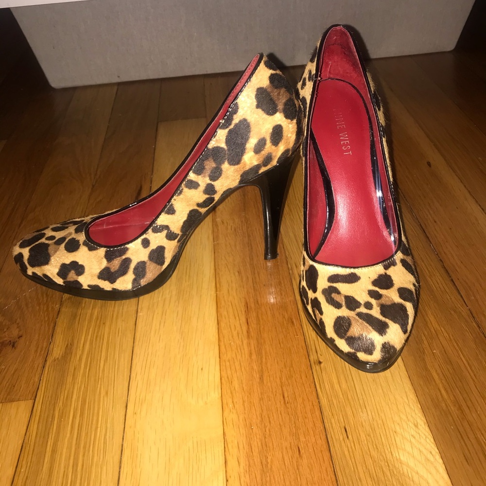 Cheetah Print Closed Toe Heels